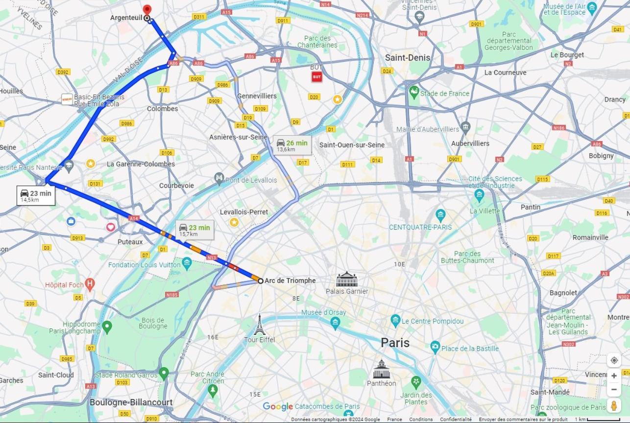 Charmant Appartement A 25 Minutes De Paris. 阿让特伊 外观 照片